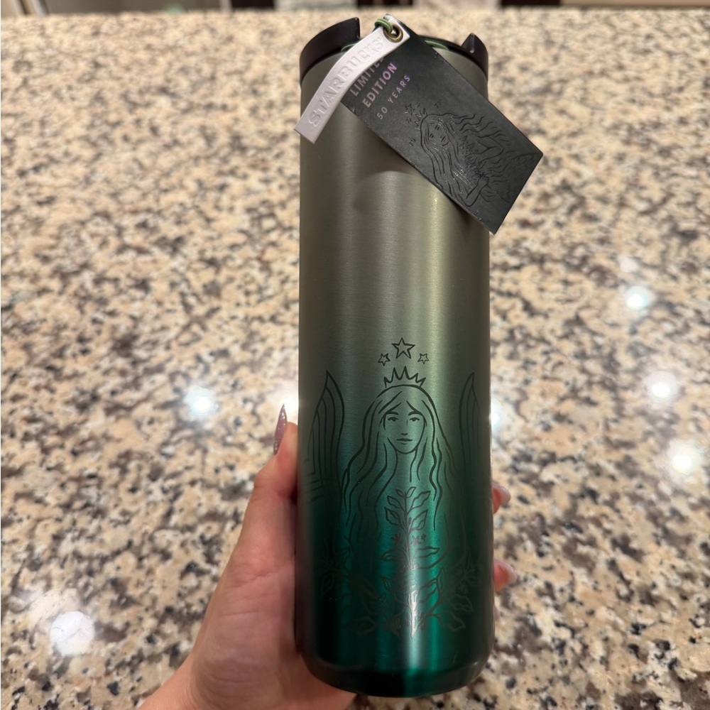 Starbucks Green Ombre Stainless Travel Bottle